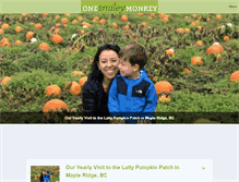 Tablet Screenshot of onesmileymonkey.com